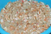 Рибні биточки з крабовими паличками рибні