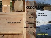 Рубка в теплий кут, рубання кутів стін будинку, кут будинку, в шип паз будинку з бруса, стик брусів по кутів