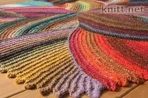 Килимок з деталей спицями килимок