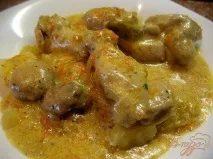 Курячі крильця з печерицями крильця