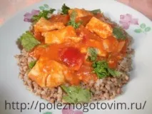 Курячі грудки з овочами грудки