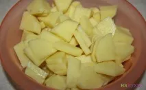 Курка з гарніром у рукаві. допомогою