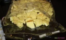 Курка з гарніром у рукаві. рукаві