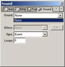 Macromedia Flash - Додавання анімації звуку flash