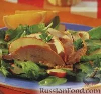 Салат з куркою, Салат з яблуками, Курка з яблуками, рецепти з фото на 24 рецепти яблуками