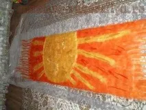 Майстер-клас з валяння Шарф павутинка «Сонячний вітер» та брошка «Сонячна» валяння