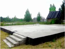 Опис улаштування плиткового фундаменту улаштування