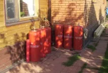 Опалення будинку газовими балонами пропановими, газовий обігрівач дачного будинку газовими