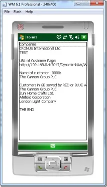 Підключення до веб-сервісів NAV із Windows Mobile 6, Navision - технології як мистецтво windows