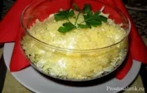 Салат з ананасом і куркою та сиром шарами з фото шарами - Про салати і не тільки сиром