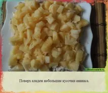 Салат з ананасом і куркою та сиром шарами з фото шарами - Про салати і не тільки салат