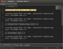 Sublime Text 2 text