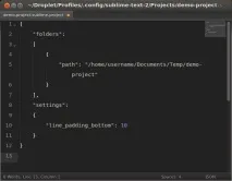 Sublime Text 2 text