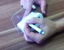 Світиться LED будильник з дошкою для записів дошкою