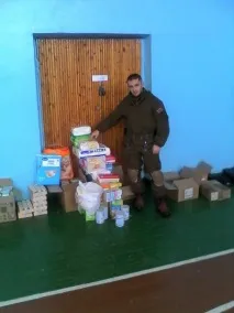 Уральський козак особисто доставив машину з гуманітарною допомогою мешканцям Новоукаїни, які перебувають у особисто