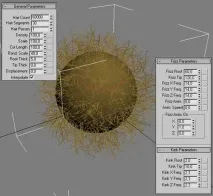 3D Studio MAX перші кроки волосся