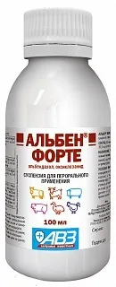 Альбен Форте суспензія інструкція із застосування, дозування, опис, протипоказання інструкція