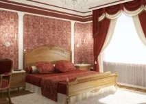 Бордові шпалери, особливості застосування бордові