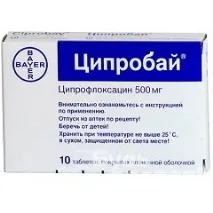 Ципробай – інструкція із застосування, показання, дози ципробай