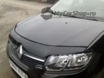 Дефлектори на двосторонньому скотчі 3M для автомобіля Рено (Renault) Логан та Сандеро двосторонньому