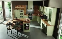 Дизайн кухні у фісташковому кольорі кухні