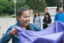Експеримент ілюзіоніст на вулицяхАлмати ілюзіоніст