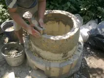 Будуємо стаціонарний тандир цегли