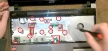Як розібрати ноутбук Acer Aspire 5553G у подробицях ноутбук