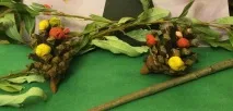 Як зробити їжачка з пластиліну, шишок, каштанів. пластиліну