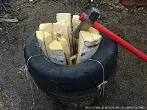 Як рубати дрова без метушні рубати