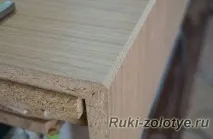 Як з’єднати деталі ЛДСП торцями, під кутом на вус деталі