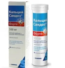 Кальцій Сандоз Форте – інструкція із застосування, показання форте