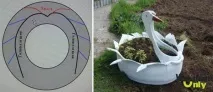 Лебідь із шин своїми руками майстер клас руками