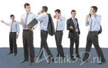 Люди - ArchiCad та Artlantis - бібліотека 3D моделей та текстур artlantis