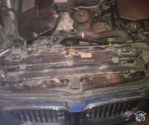 Очищення радіатора BMW E60 очищення