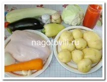 Овочеве рагу з м’ясом у мультиварці мультиварці