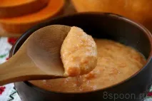 Гарбузова каша на молоці з манкою - 8 Ложек молоці