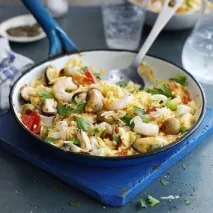 Пісний рис з морепродуктами, як приготувати рис у піст. піст