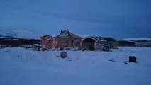 Розвідка зимового маршруту на півострів Рибачий півострів