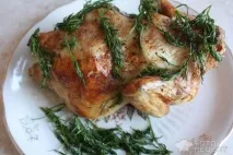 Рецепт Курча гриль, на формі курча