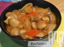 Рецепт грибного гуляшу зпечериць з фото рецепт