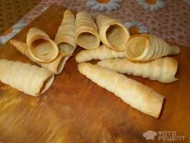 Рецепт Тістечко Ріжки з кремом, домашні можна
