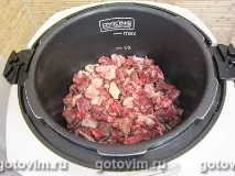 Тушена сочевиця з м’ясом у мультиварці мультиварці