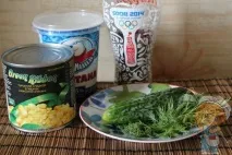 Салат без м’яса з кукурудзою та квасолею Викладаємо