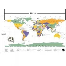 Скретч-карта світу Scratch Map Of The World, Decoration, Play - «Скретч-карта - розкрий свій світ decoration