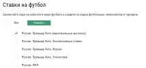 Ставки на перемогу команди у футбольному матчі перемогу