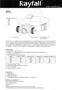 Можливий перший українськомовний огляд налобного ліхтарика Rayfall H1L перший