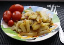 Смажена картопля - Фото-рецепти покрокового приготування смажена