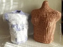 Виріб Плетіння Манекен Плетіння з паперової лози Трубочки паперові манекен