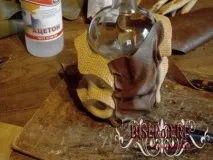 Декупаж пляшки шкіра кераміка - Зробити своїми руками, hand made декупаж
